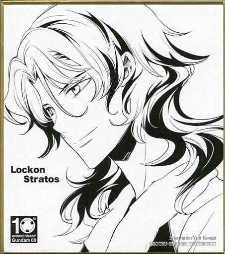 Lockon Stratos Mobile Suit Gundam 00 Duplicate Mini Shikishi Blu-R... Shikishi