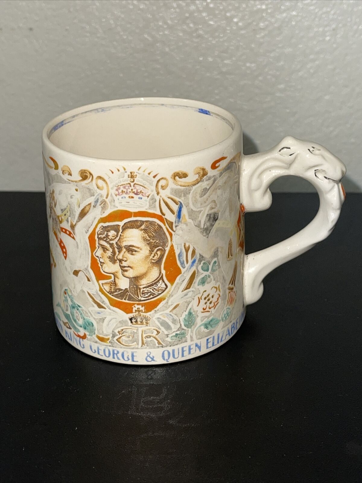 King George VI Coronation Queen Elizabeth Dame Laura Knight Wilkinson Mug Cup