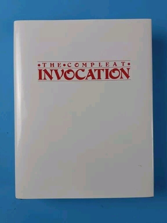 THE COMPLETE INVOCATION- 1st ED.  Rare Out Of Print Magic Book . Buy Now