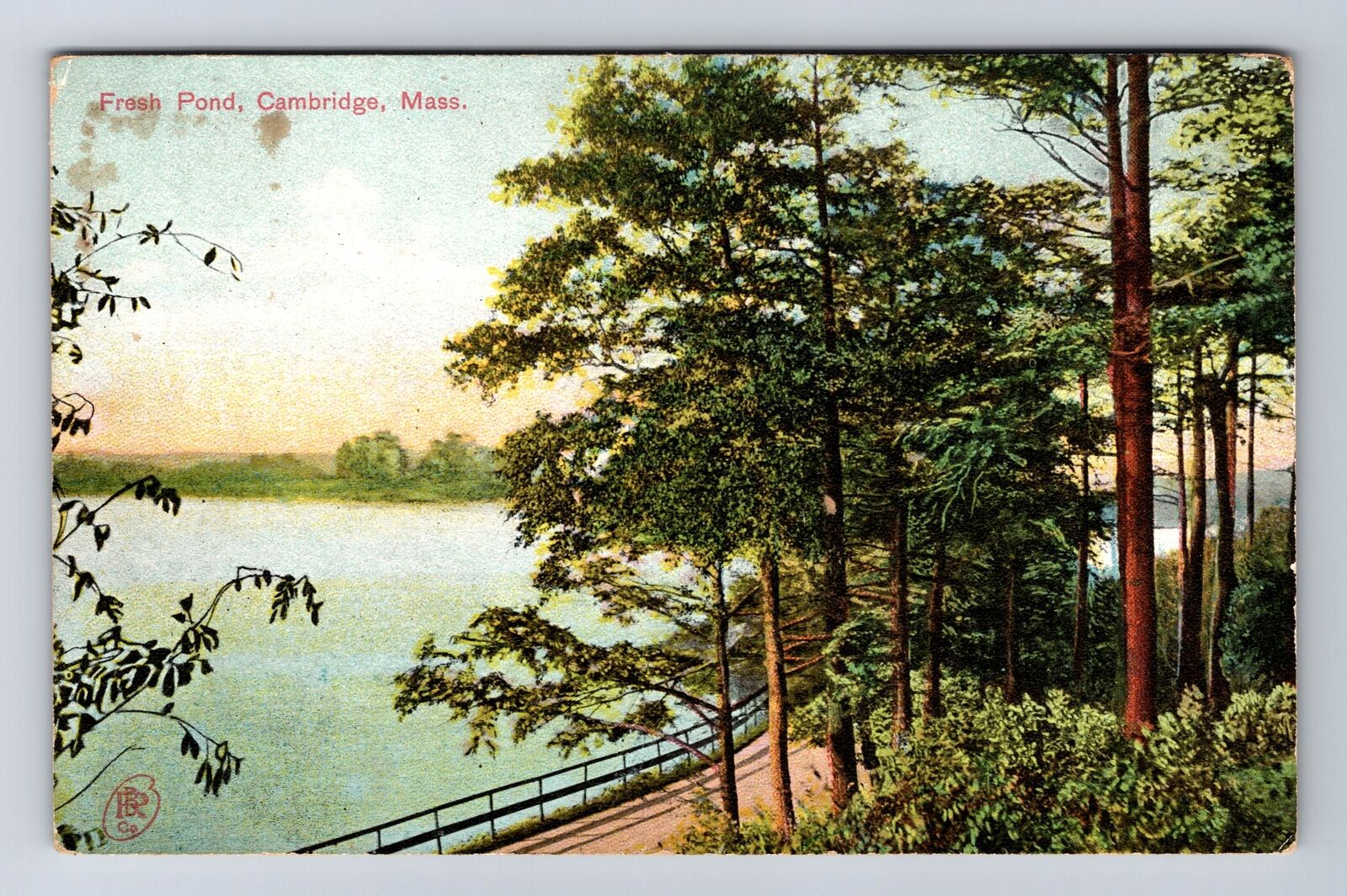 Cambridge MA-Massachusetts, General Greeting, Fresh Pond, Vintage Postcard