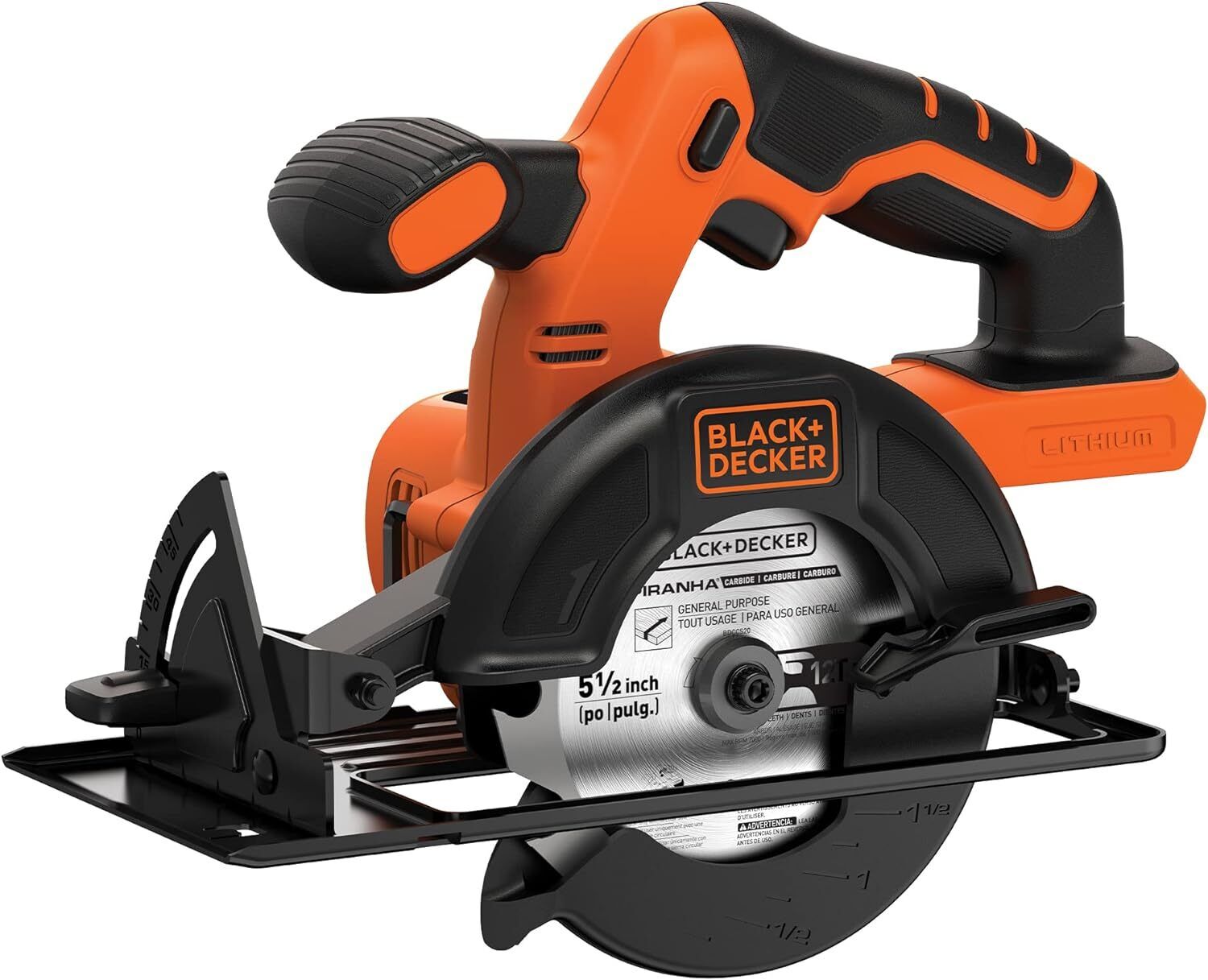 Black And Decker 20-Volt 5-1/2-In Cordless Circular Saw (Bare Tool Only)