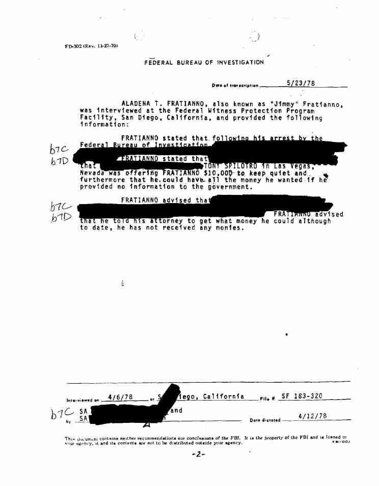 Anthony Spilotro FBI Files
