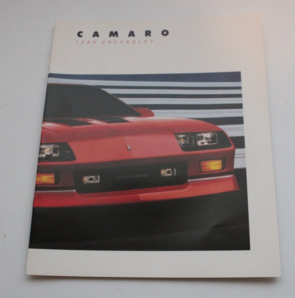 Original OEM 1988 CHEVROLET CAMARO Dealer Sales Brochure ‘88 Chevy Iroc-Z