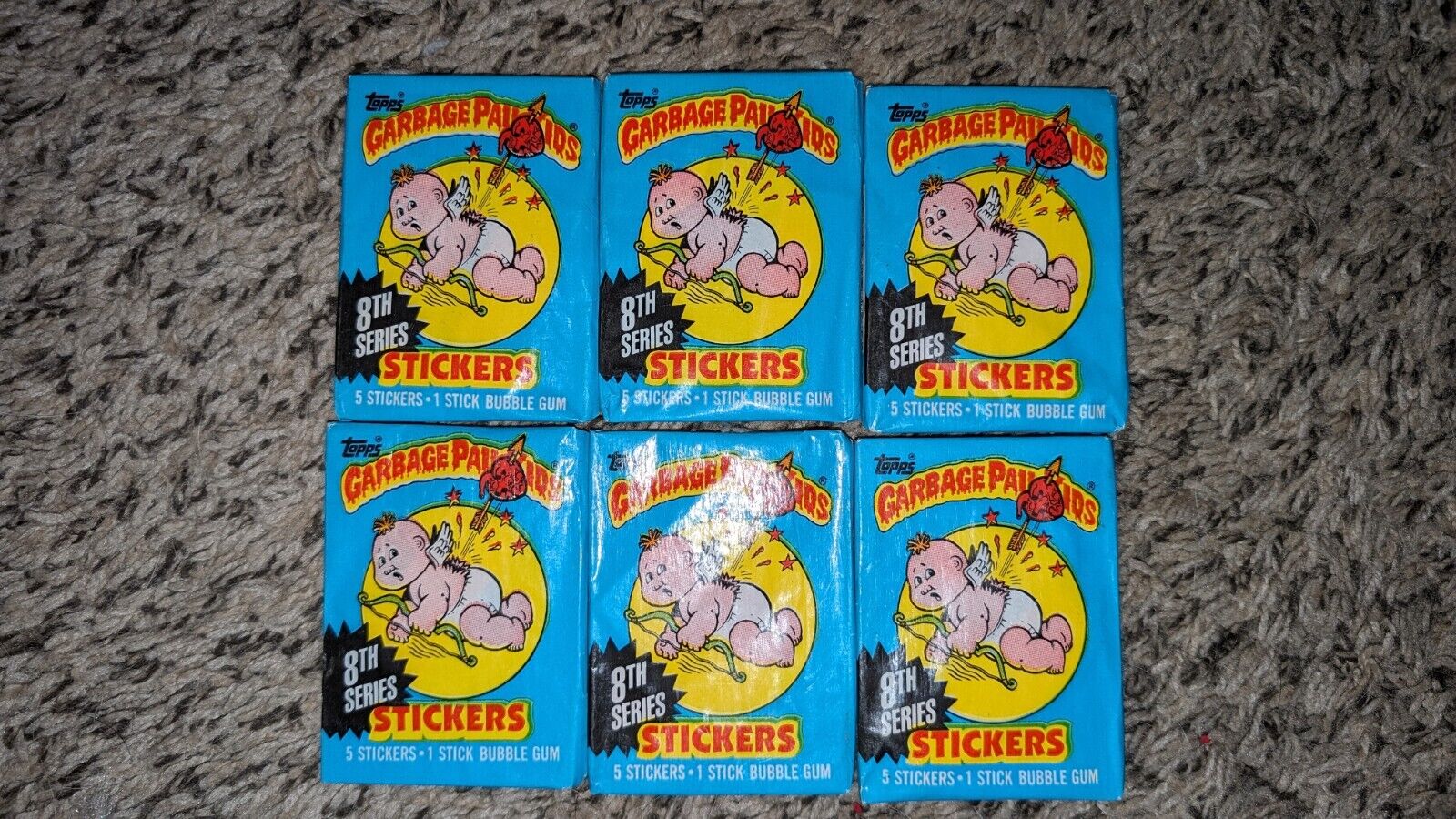 1987 Topps Garbage Pail Kids 8th Series Unopened Wax Pack 
