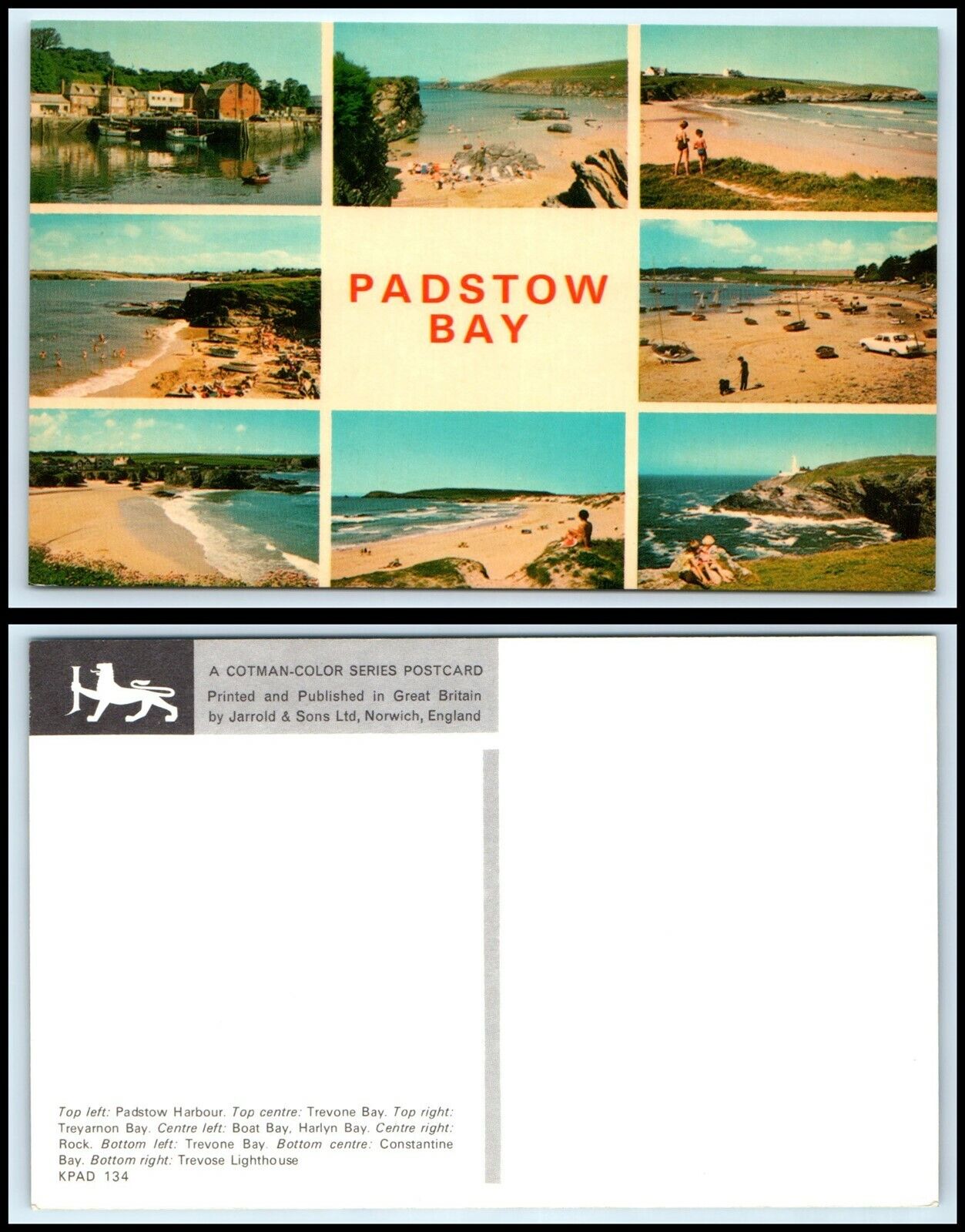 UK Postcard - Padstow Bay, Multiview Q30