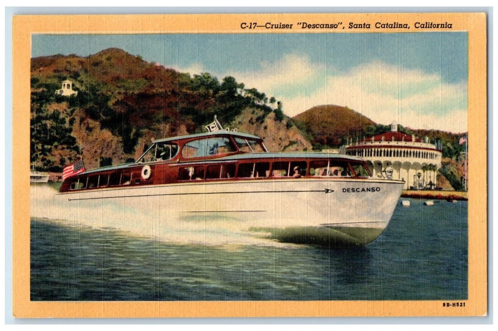 c1940\'s Cruiser Descanso Santa Catalina California CA Unposted Vintage Postcard