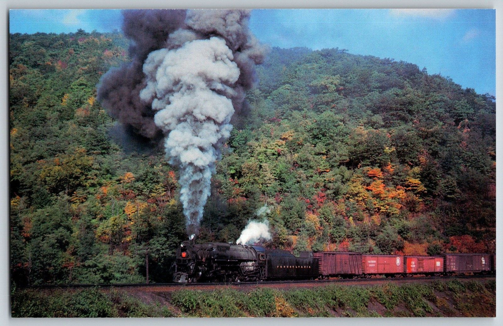 Altoona PA - Pennsylvania #6407 2-10-4 Loco - Railroad, Train - Vintage Postcard