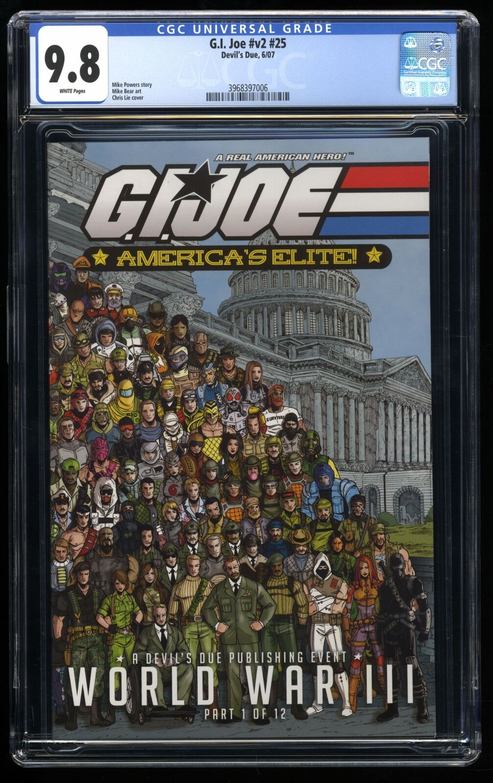 G.I. Joe: America's Elite #25 CGC NM/M 9.8 Rare Devil's Due