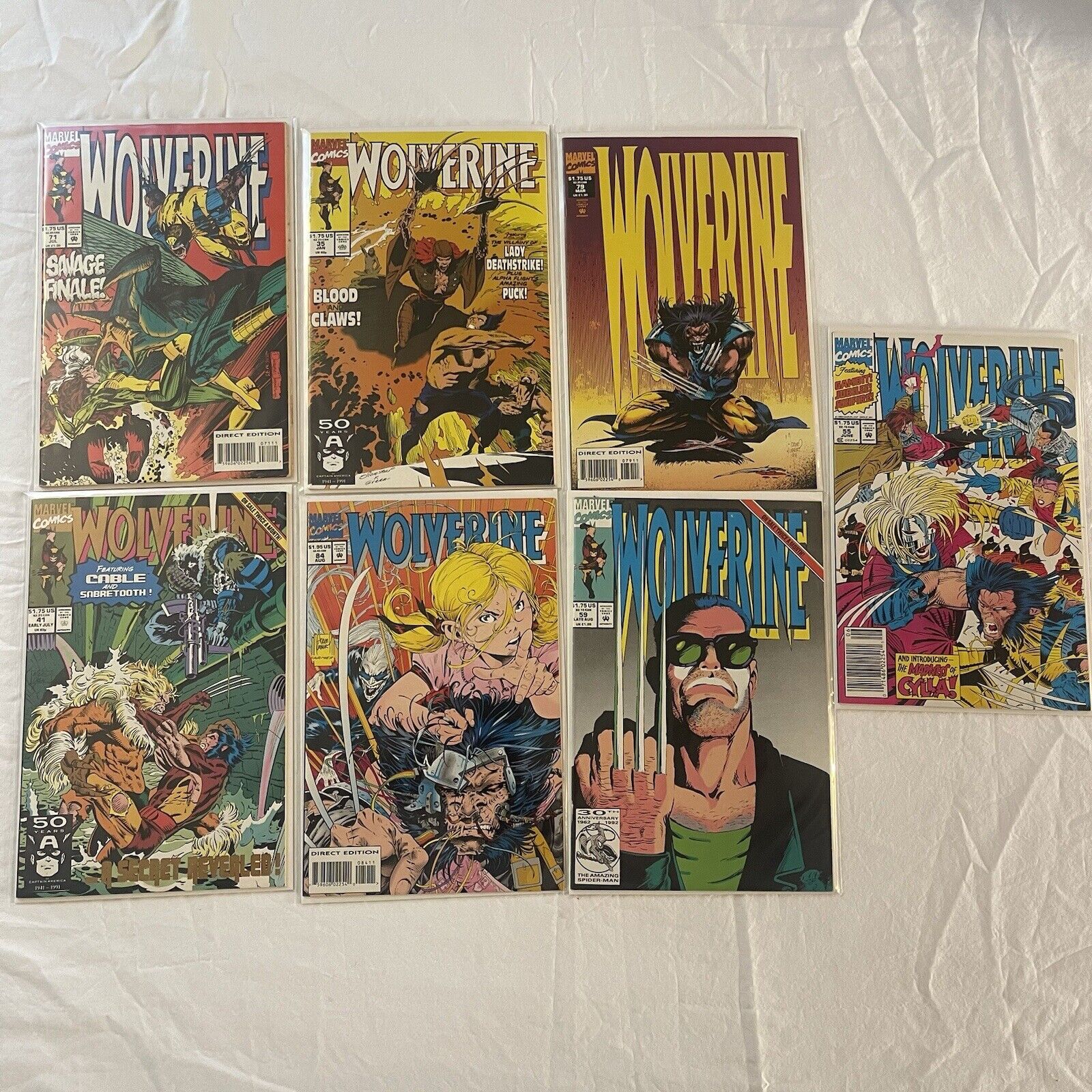 Marvel Wolverine Comic Lot Of 7