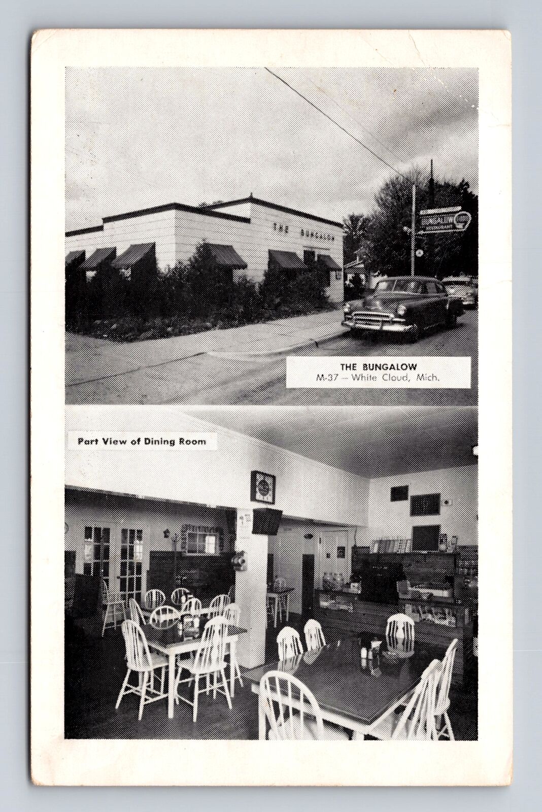 White Cloud MI-Michigan, The Bungalow, Dining Room, Antique, Vintage Postcard