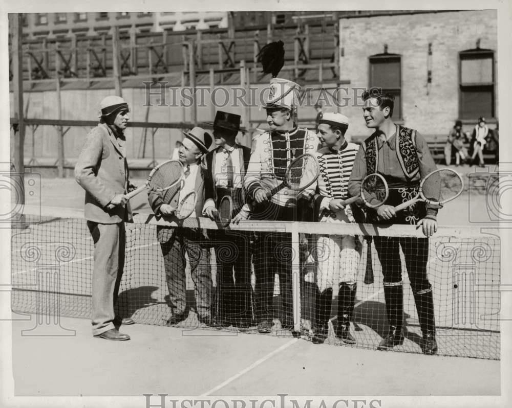 1926 Press Photo Tennis\' Big Bill Tilden & costars in \