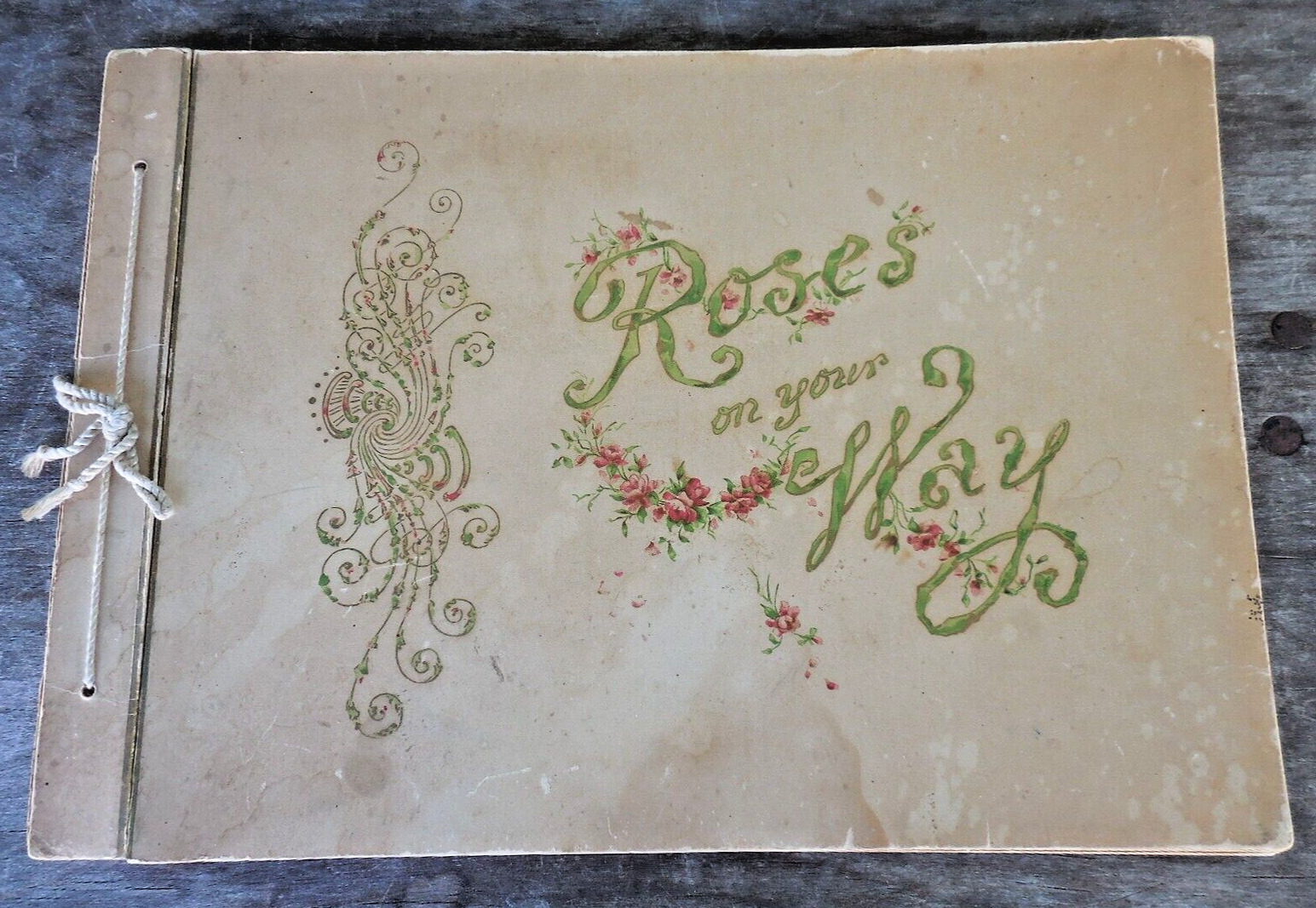 Roses On Your Way Gibson Wedding Book 1899 Marriage Port Gamble Washington