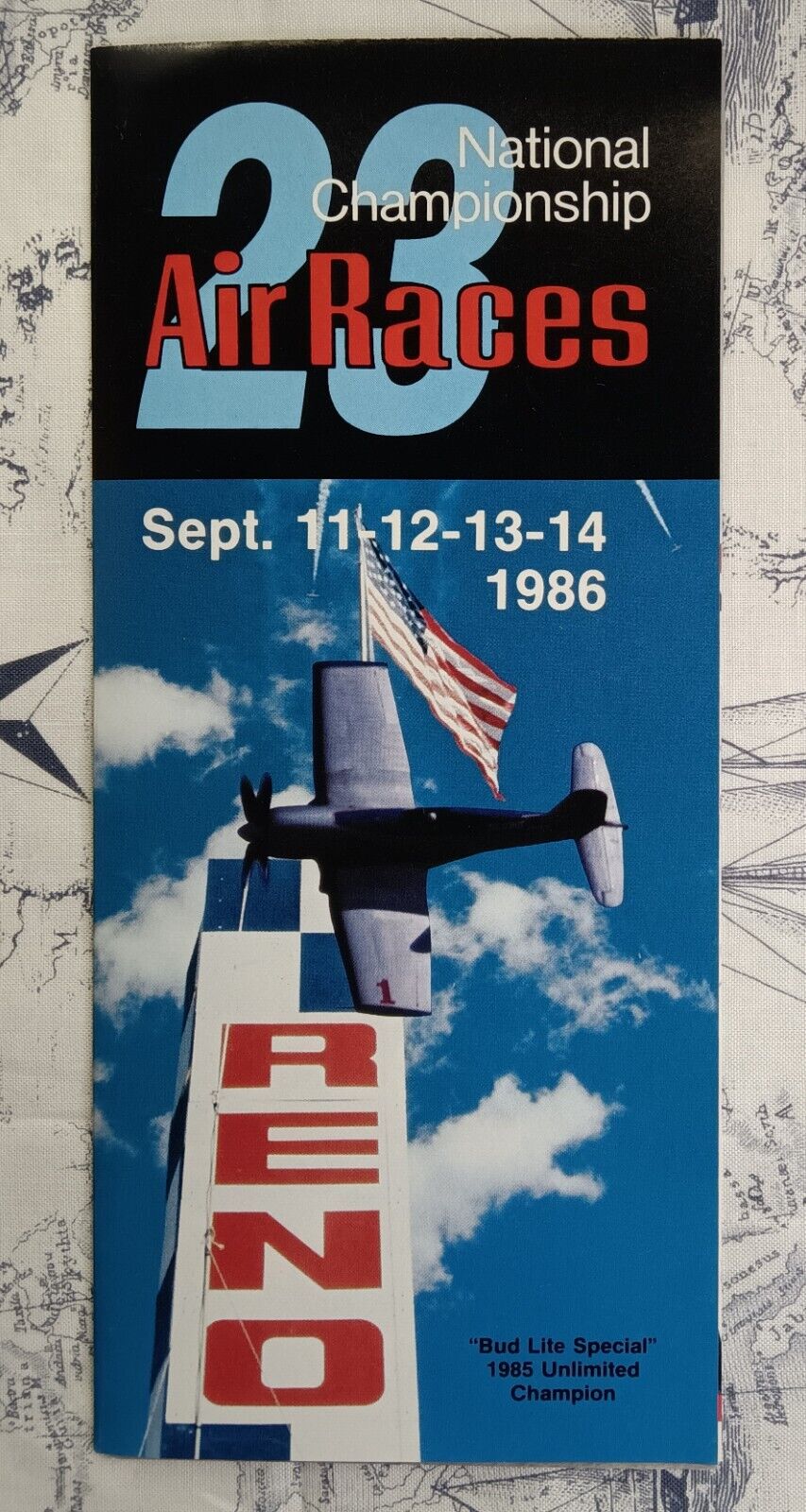 Vintage 1986 23rd Reno National Championship Air Races Program Brochure