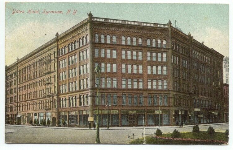 Syracuse NY Yates Hotel c1909 Postcard - New York