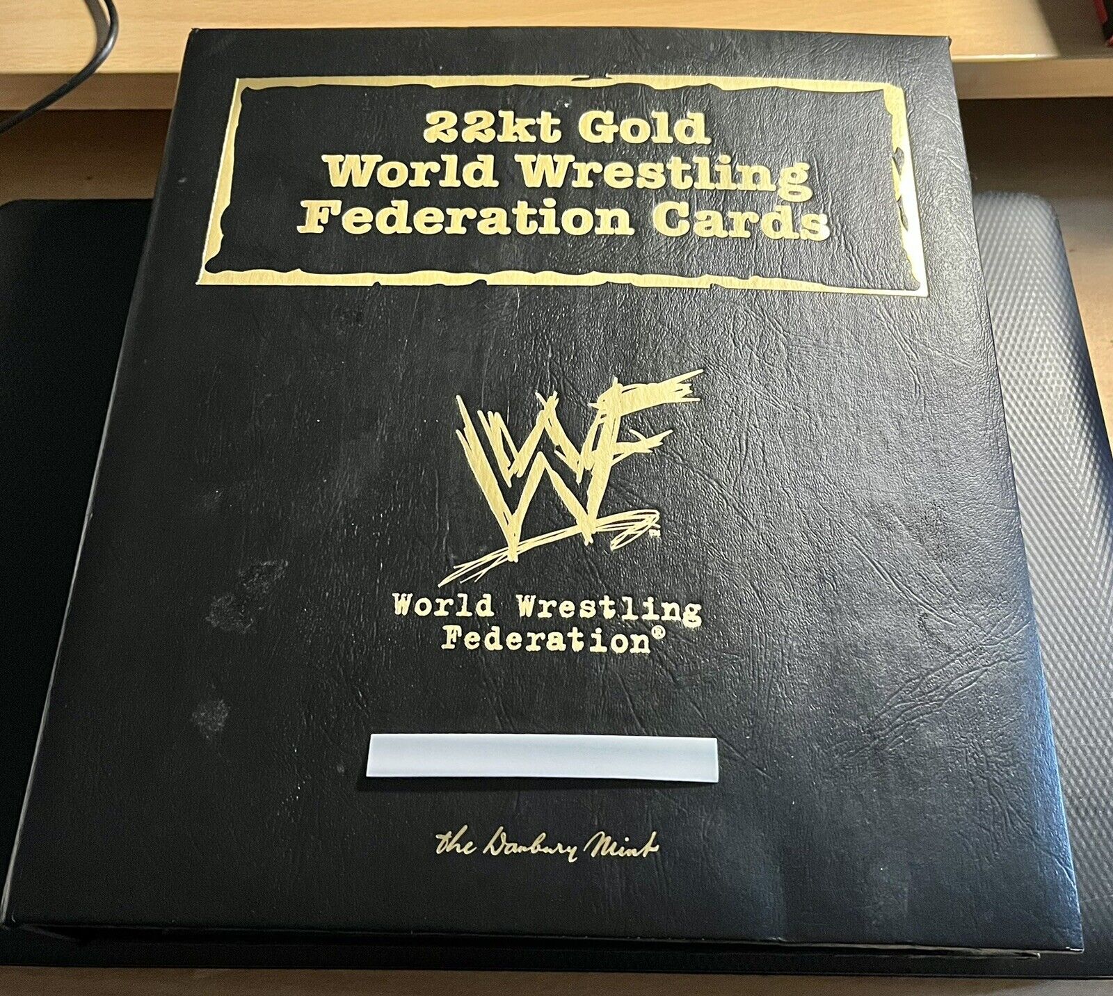 1999 Danbury Mint WWF 22kt Gold Near Set 62/70 w/ All 1-50 + Original Binder Lot