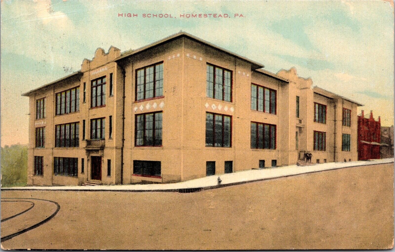 Postcard High School in Homestead, Pennsylvania