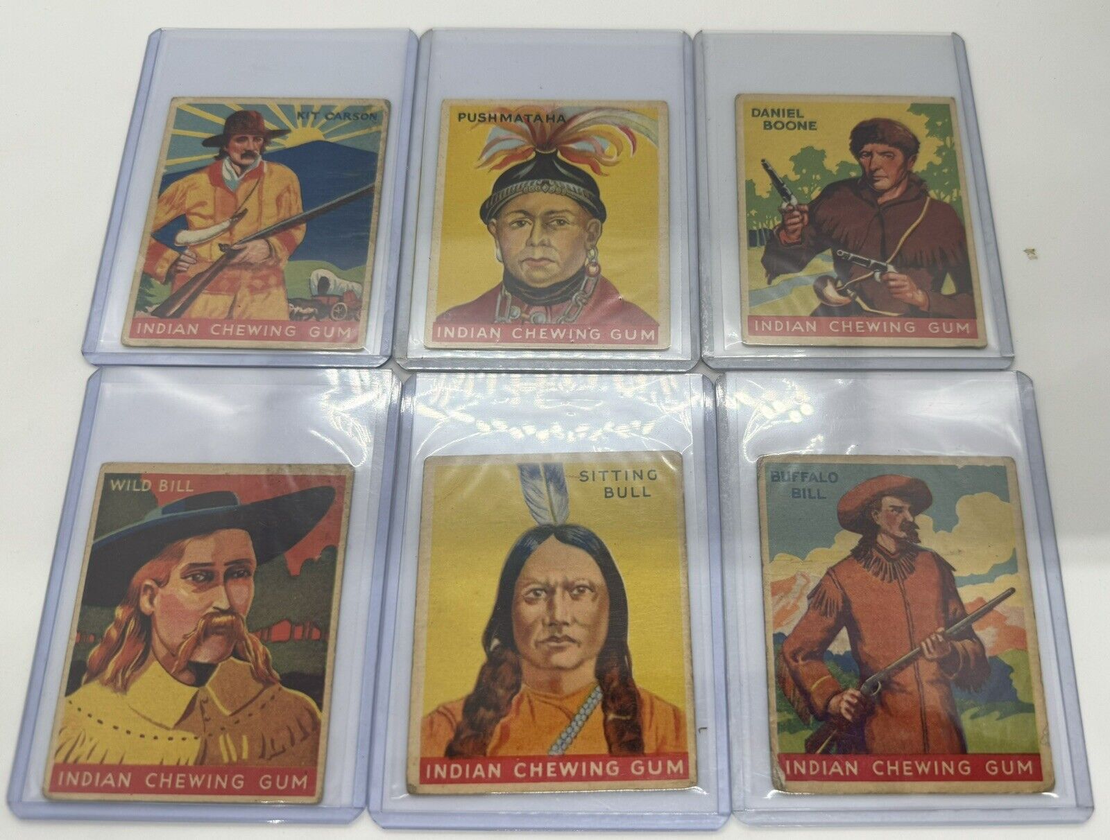 1933 Goudey Indian Gum Lot Of 52 Buffalo Bull Bill Wild Daniel Boone Smith