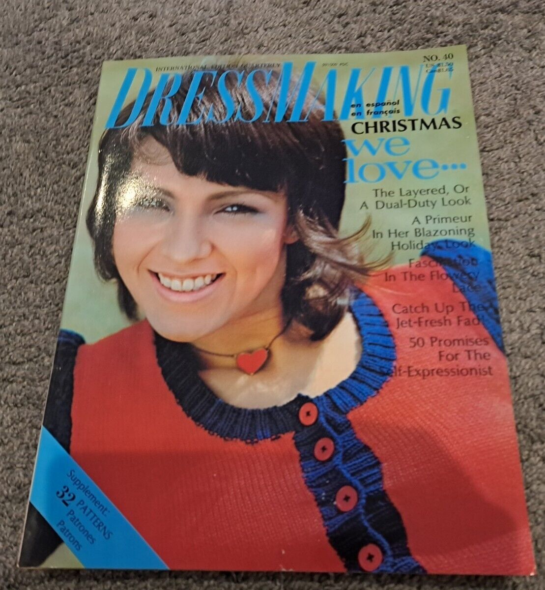 Dressmaking International No. 40 1971 Vintage Sewing Magazine Christmas Issue
