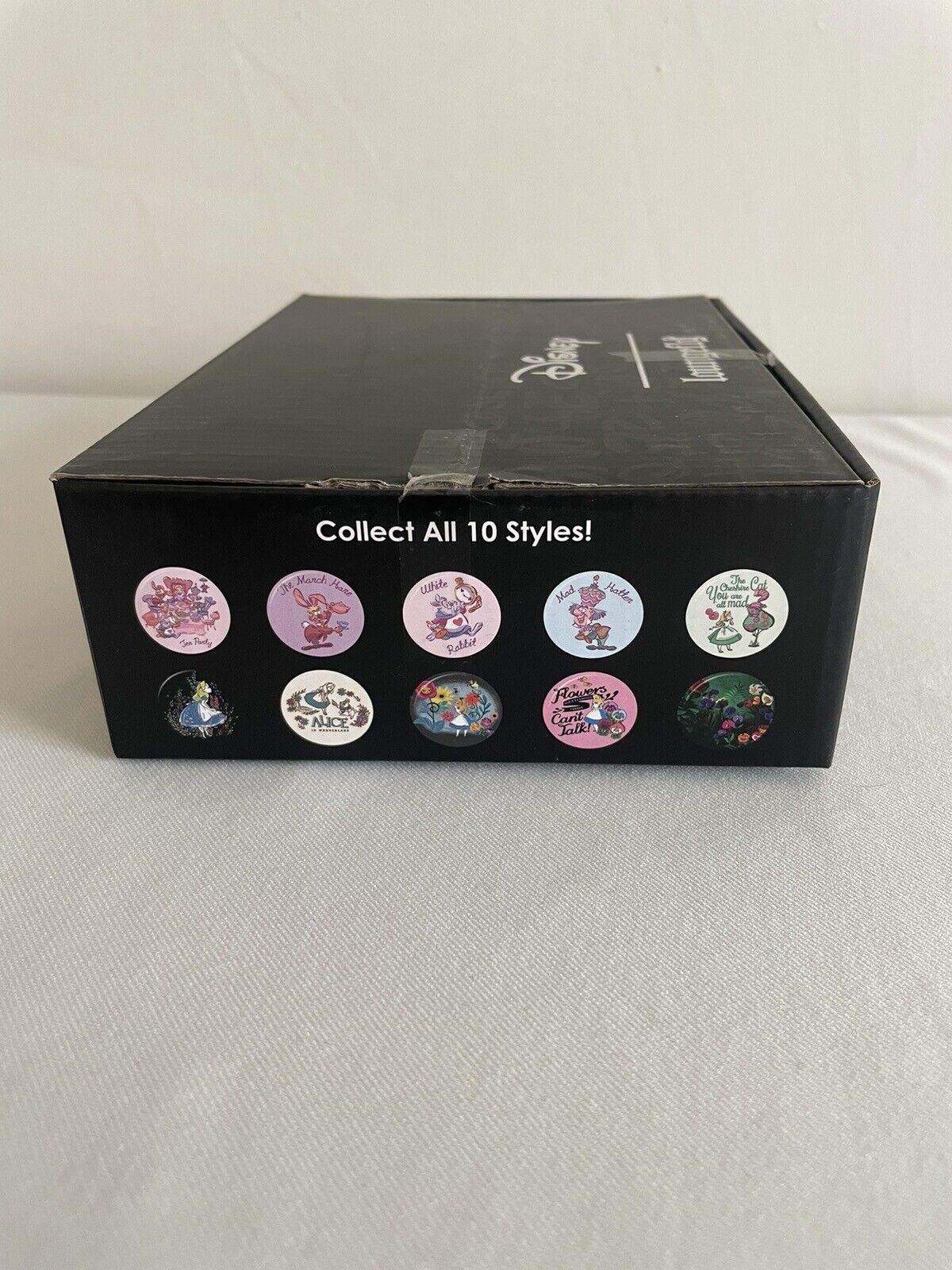 Disney Loungefly Alice In Wonderland Pin Buttons 50 Count Box