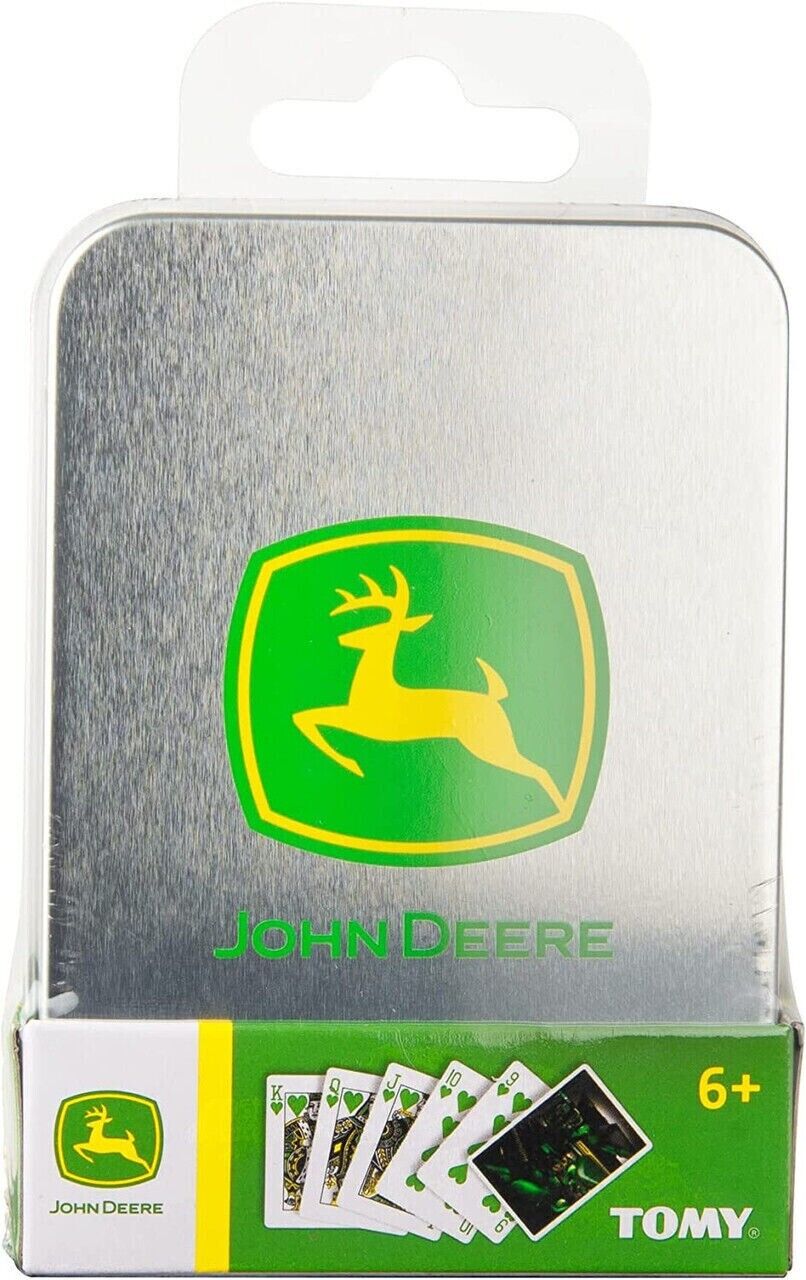 John Deere Licensed Playing Cards with Collectible Tin Case
