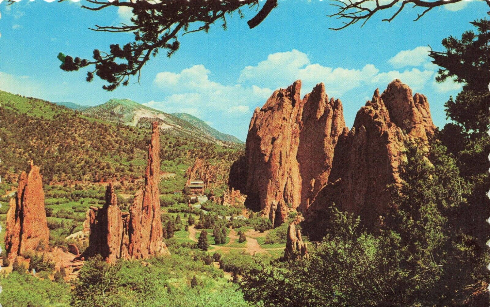 Postcard Vista of the Garden of the Gods from the South Pikes Peak Colorado