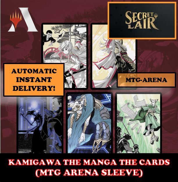 MTGA MTG ARENA CODE CARD KAMIGAWA THE MANGA THE CARDS SECRET LAIR SLEEVE
