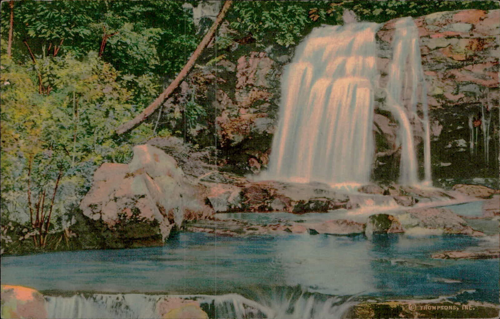 Postcard: BRIDAL VEIL FALLS, IN THE GREAT SMOKY MOUNTAINS