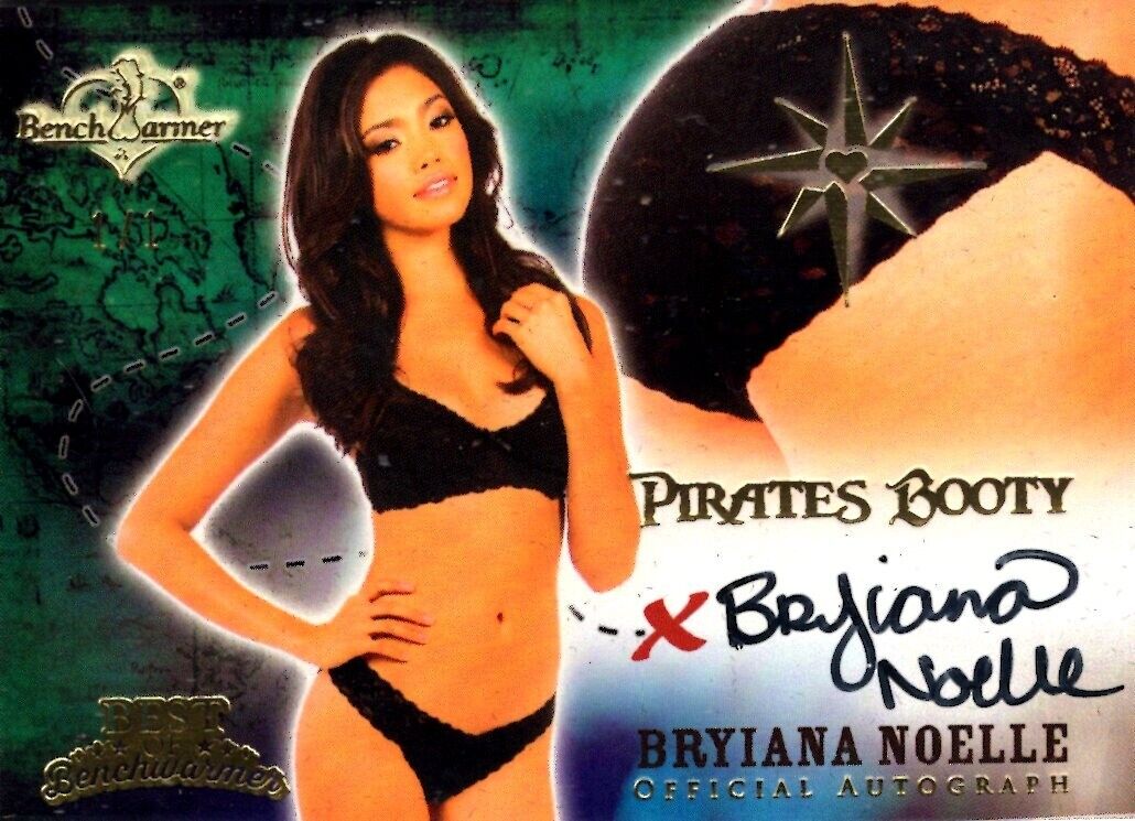 2022 Best of Benchwarmer BRYIANA NOELLE 1/1 Pirate\'s Booty BUTT CARD AUTO