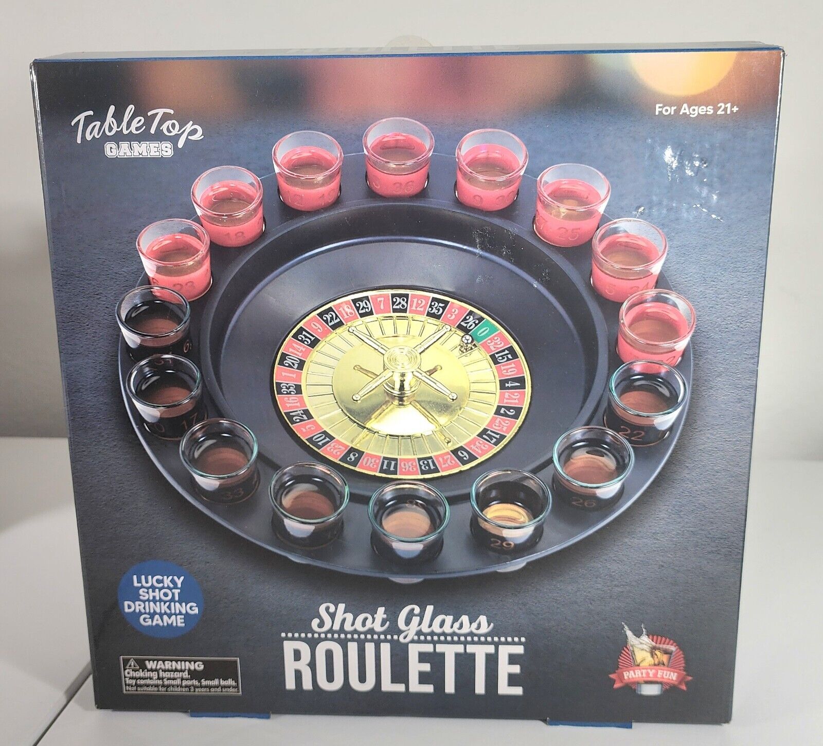 New Sealed/ Shot Glass Roulette Table Top Games
