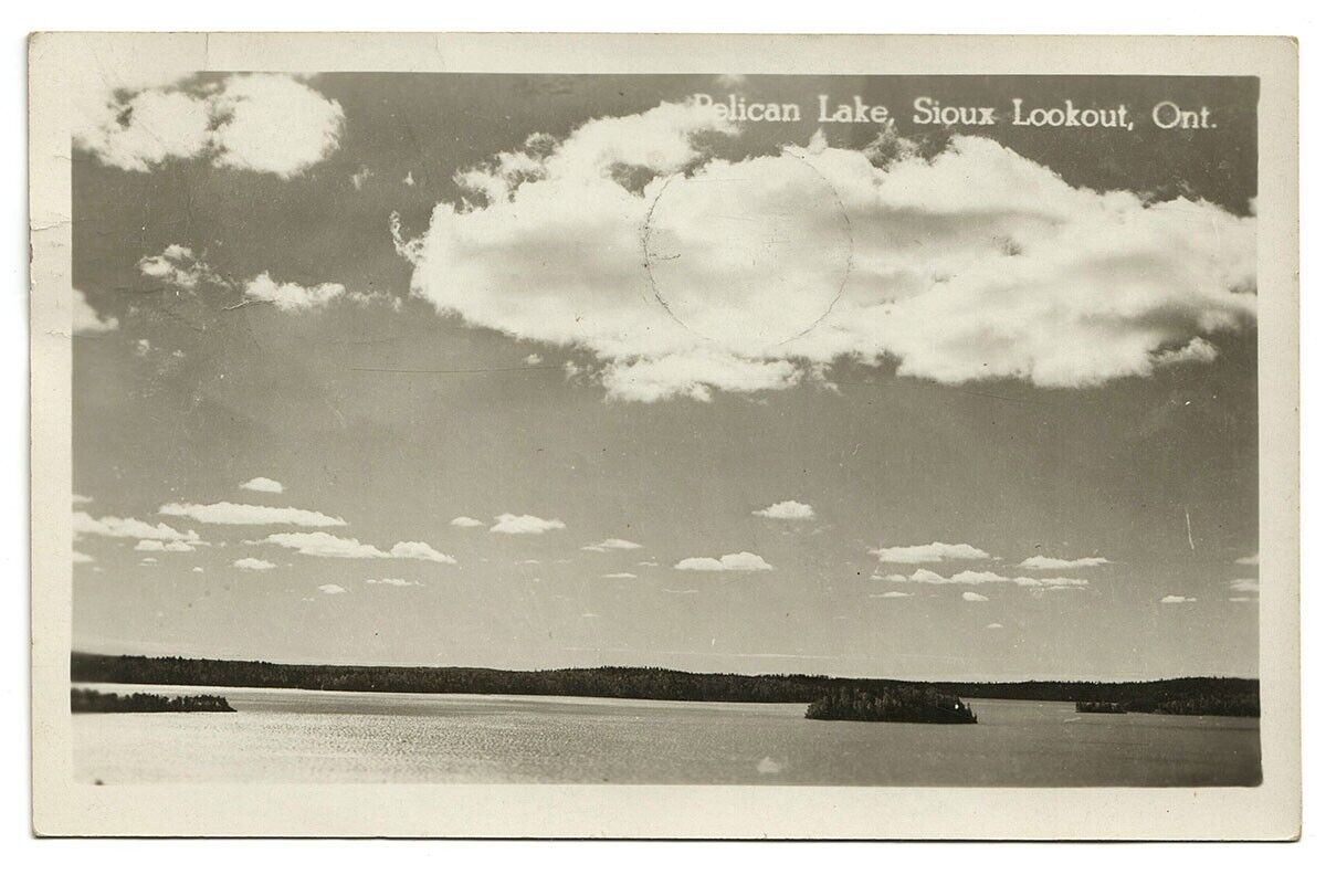 1955 Real Photo Postcard Pelican Lake Sioux Lookout Ontario Canada RPPC