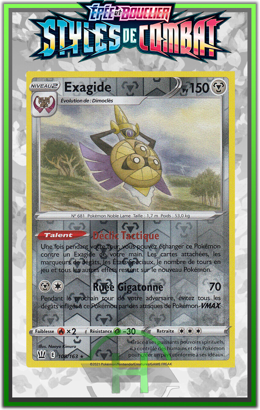 Reverse Exagide - EB05:Combat Styles - 108/163 - New French Pokemon Card