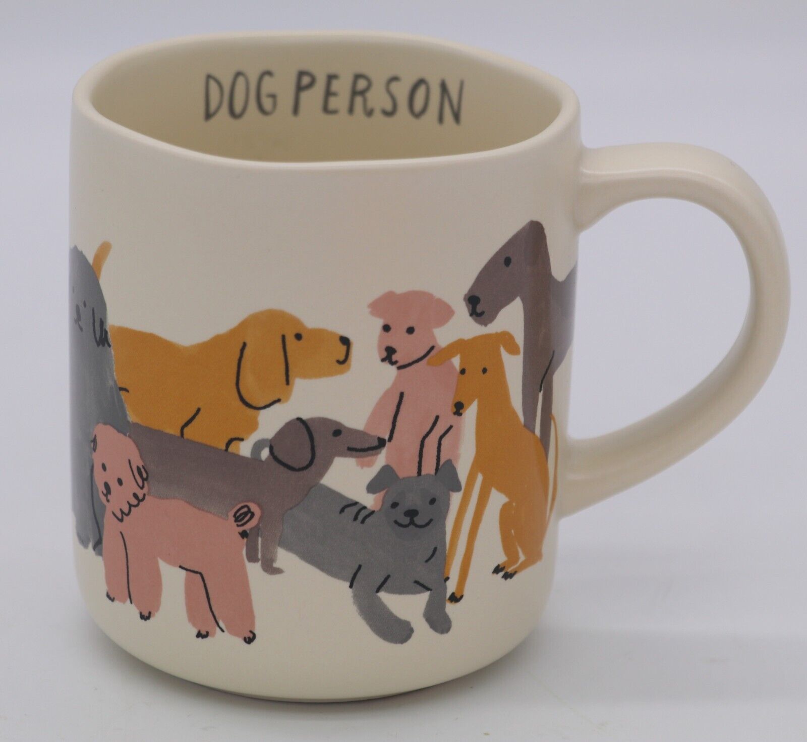 OPALHOUSE DOG PERSON COLLECTIBLE COFFEE MUG CUP GIFT 4 1/8