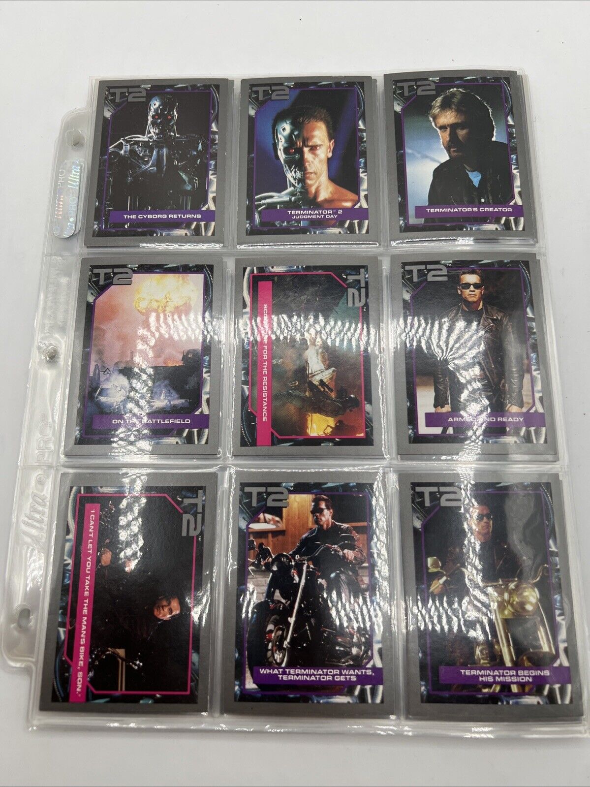 1991 Impel TERMINATOR 2 JUDGMENT DAY TRADING CARDS Complete 140 + 10 Merch Cards