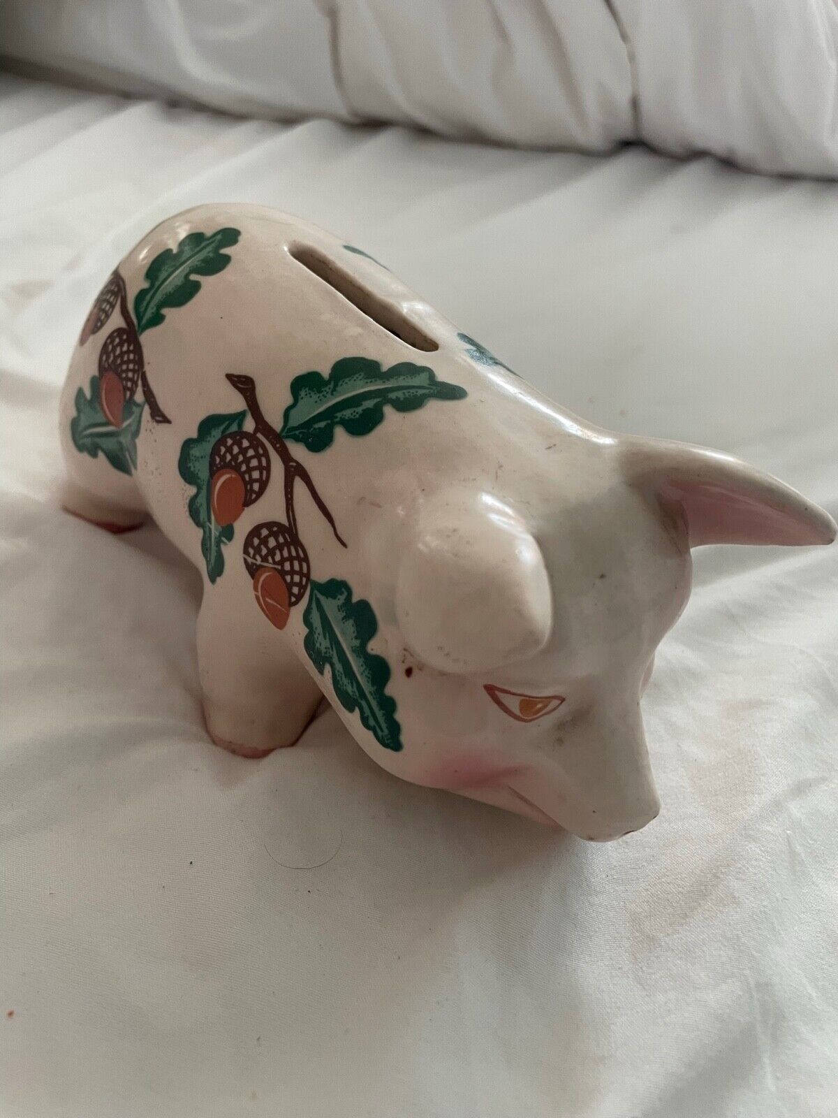 Vintage Ceramic Piggy Bank *No Plug* Made in Italy for Fornari USA