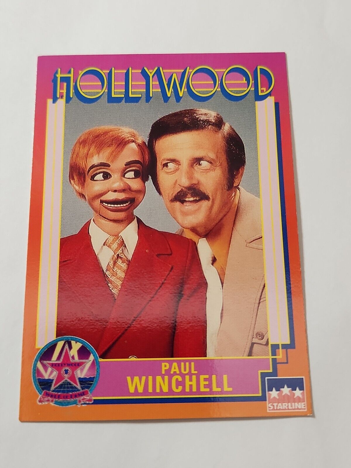 Paul Winchell Hollywood Walk of Fame Card Vintage # 219 Starline 1991 NM 