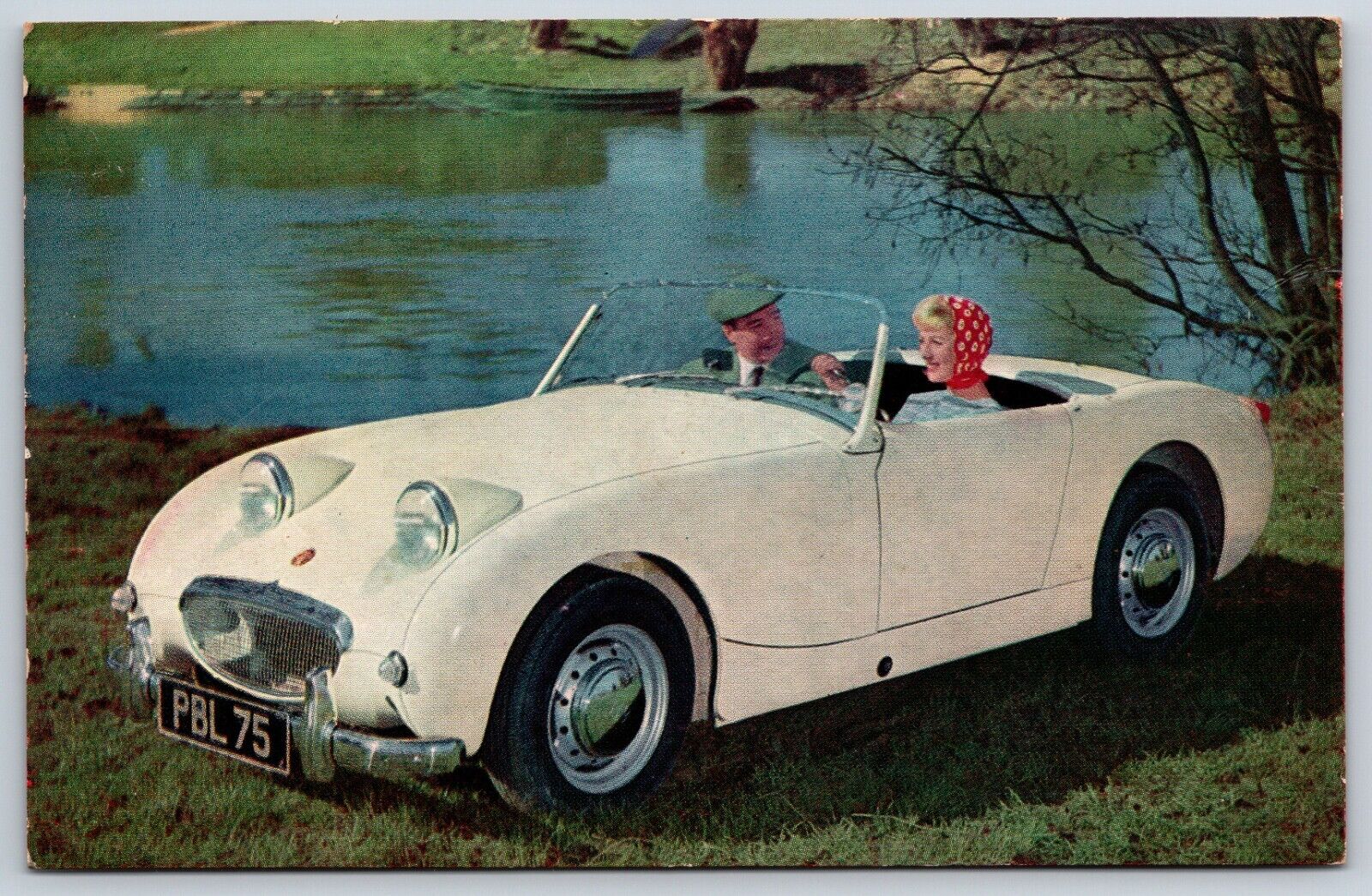 Postcard The Austin-Healey Spirit-Twin-Carburetter, A-Series Engine Unposted