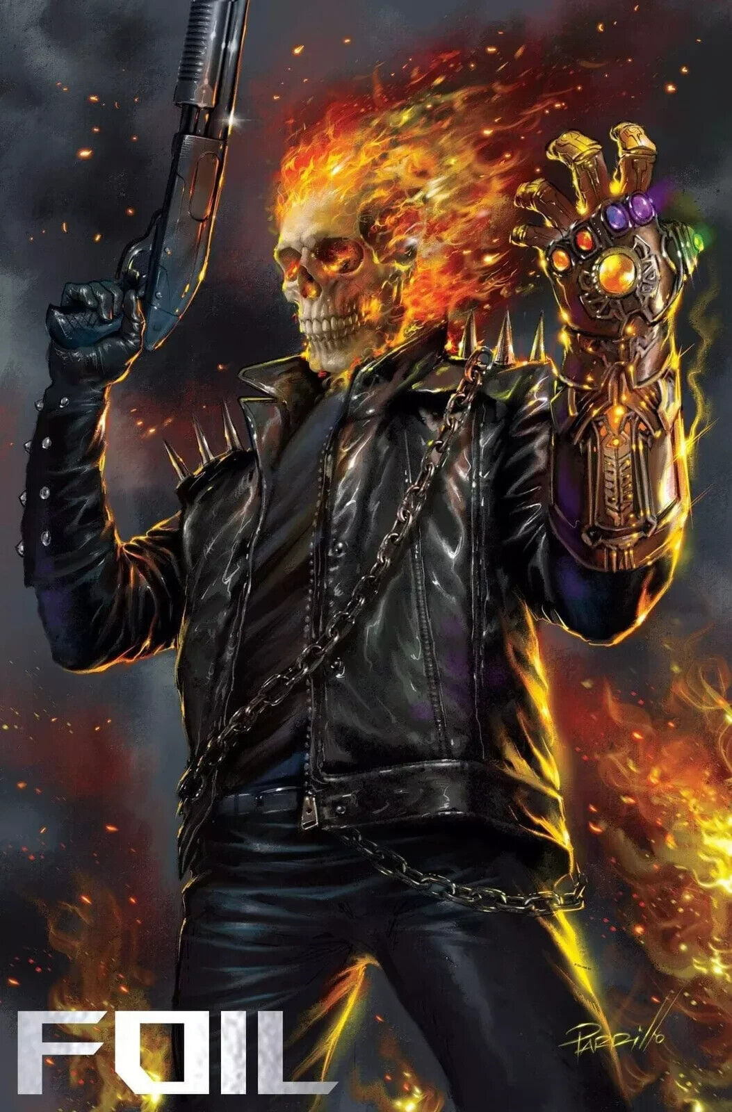 Ghost Rider: Final Vengeance #2 - Lucio Parrillo - FOIL Virgin Variant (2024)