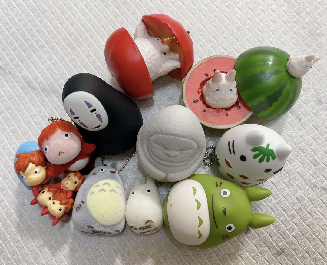 Studio Ghibli Goods lot set 11 My Neighbor Totoro Ponyo Keychain Bath ball  