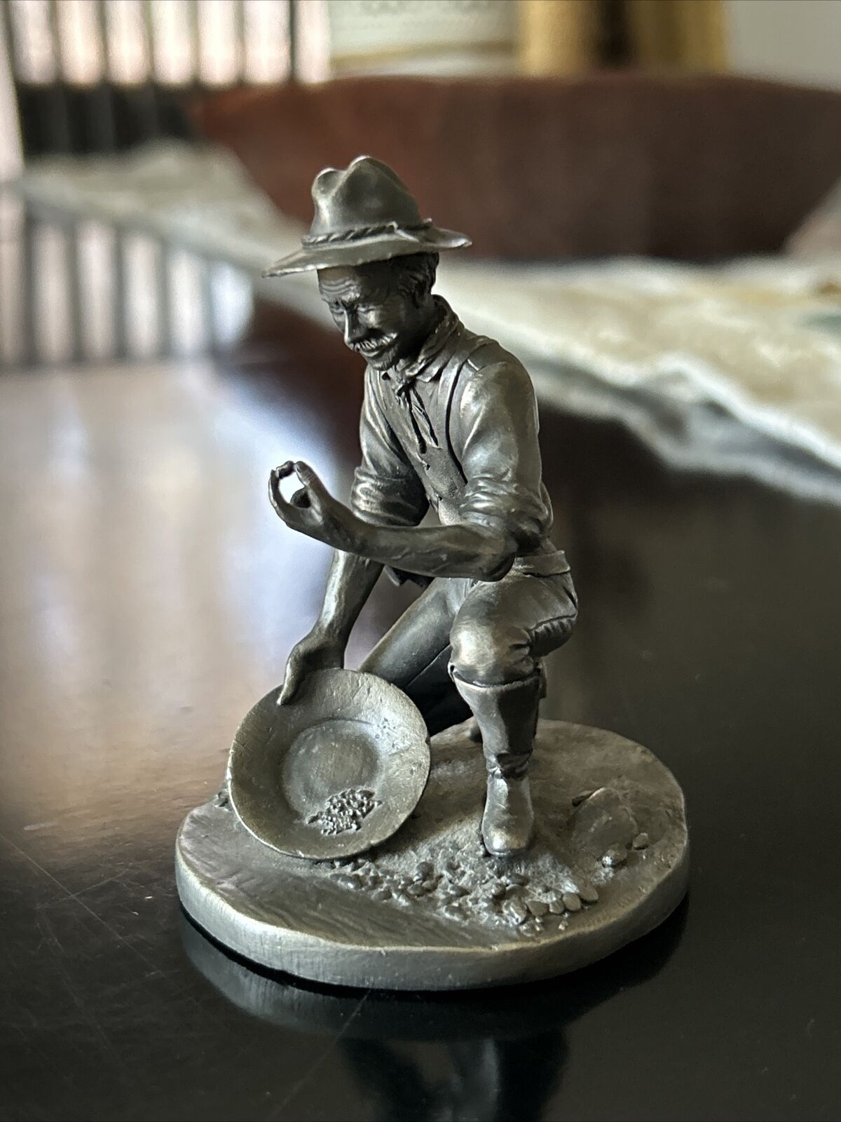 The Prospector  1836- 1855 Figure The Franklin Mint 1974 Fine Pewter