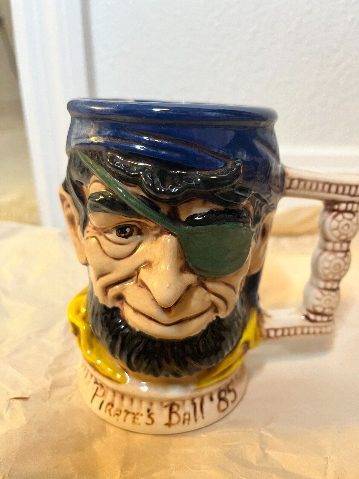 Large Vintage Pirate Mug - Pirate\'s Ball \'85