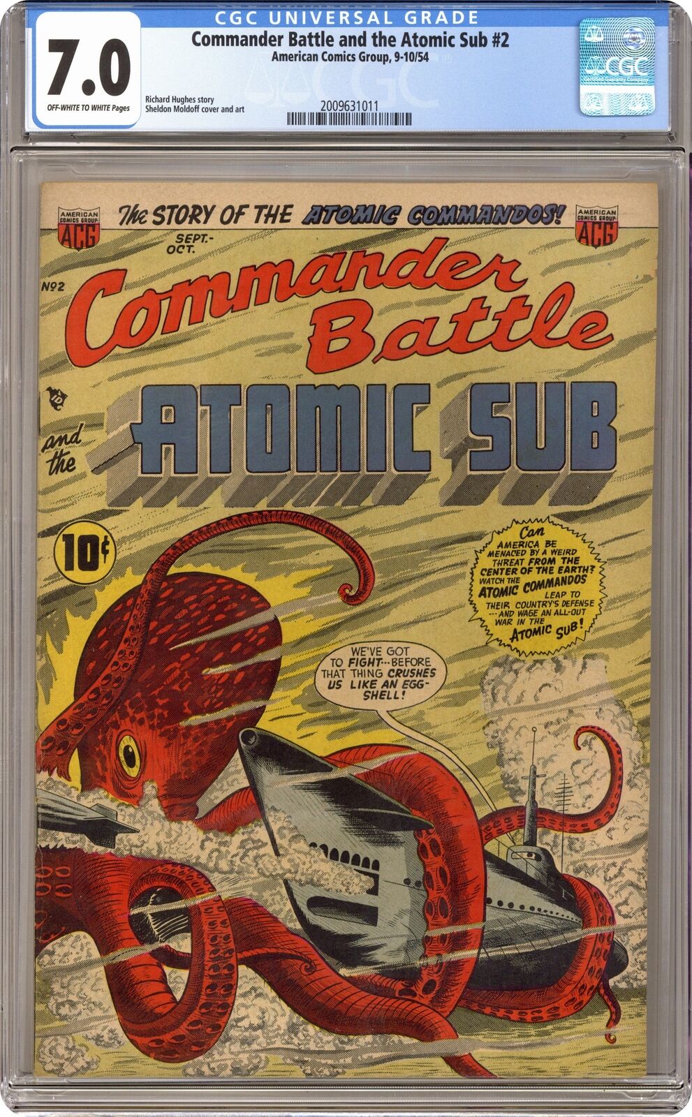 Commander Battle and the Atomic Sub #2 CGC 7.0 1954 2009631011