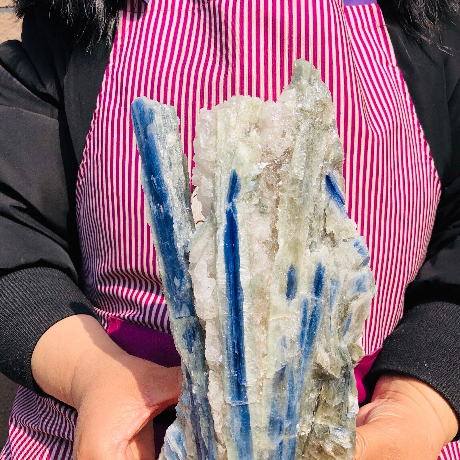 3.69LB Natural Blue Crystal Kyanite Rough Gem mineral Specimen Healing 600