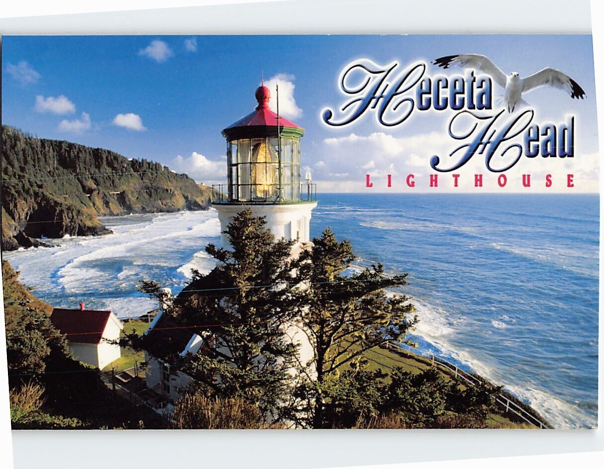 Postcard Heceta Head Lighthouse Florence Oregon USA