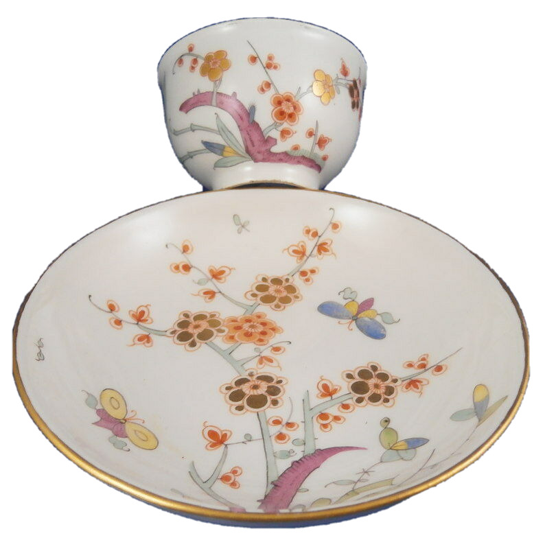 Antique 18thC Royal Vienna Porcelain Kakiemon Cup & Saucer Porzellan Tasse Wien