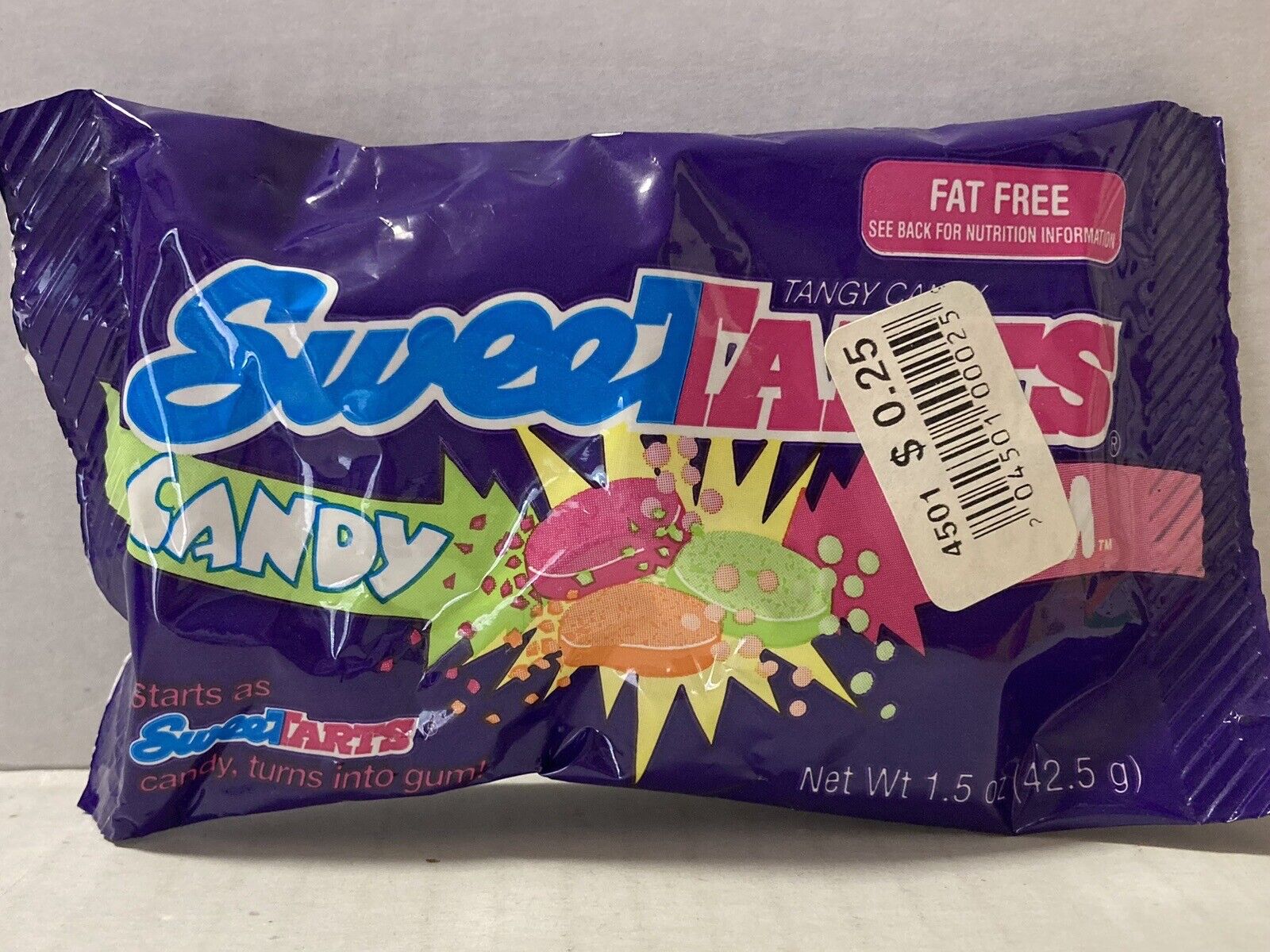 RARE Vintage 1990's Nestle SWEET TARTS GUM-CANDY 1.5oz Bag--NOS-- Sealed