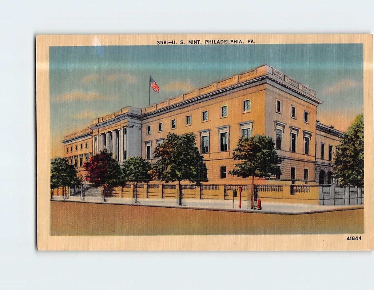 Postcard US Mint Philadelphia Pennsylvania USA