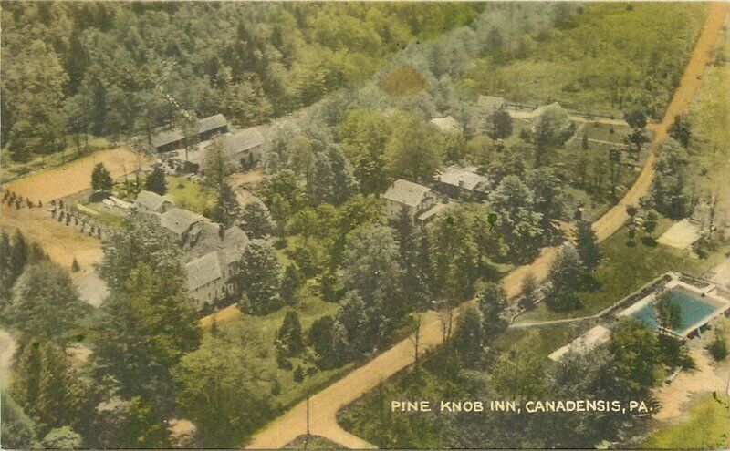 Canadensis Pennsylvania Pine Knob Inn Colortype 1920s Postcard 20-9818