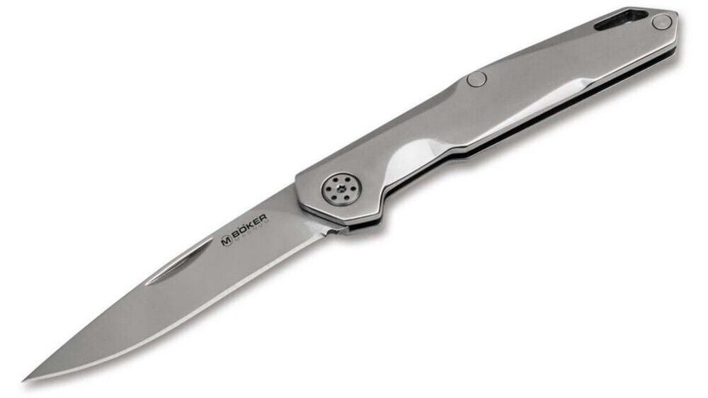 Boker Magnum Shiny EDC Stainless Steel 7Cr17MoV Pocket Folding Knife - 01SC086