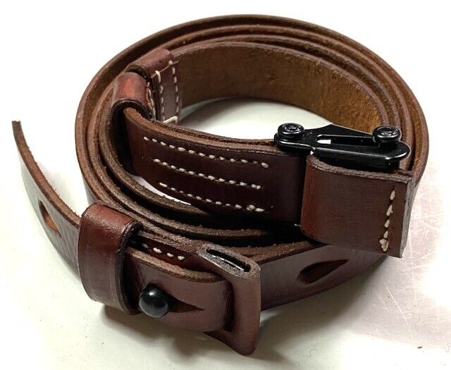 WWII GERMAN K98 98K RIFLE LEATHER RIFLE CARRY SLING-BROWN