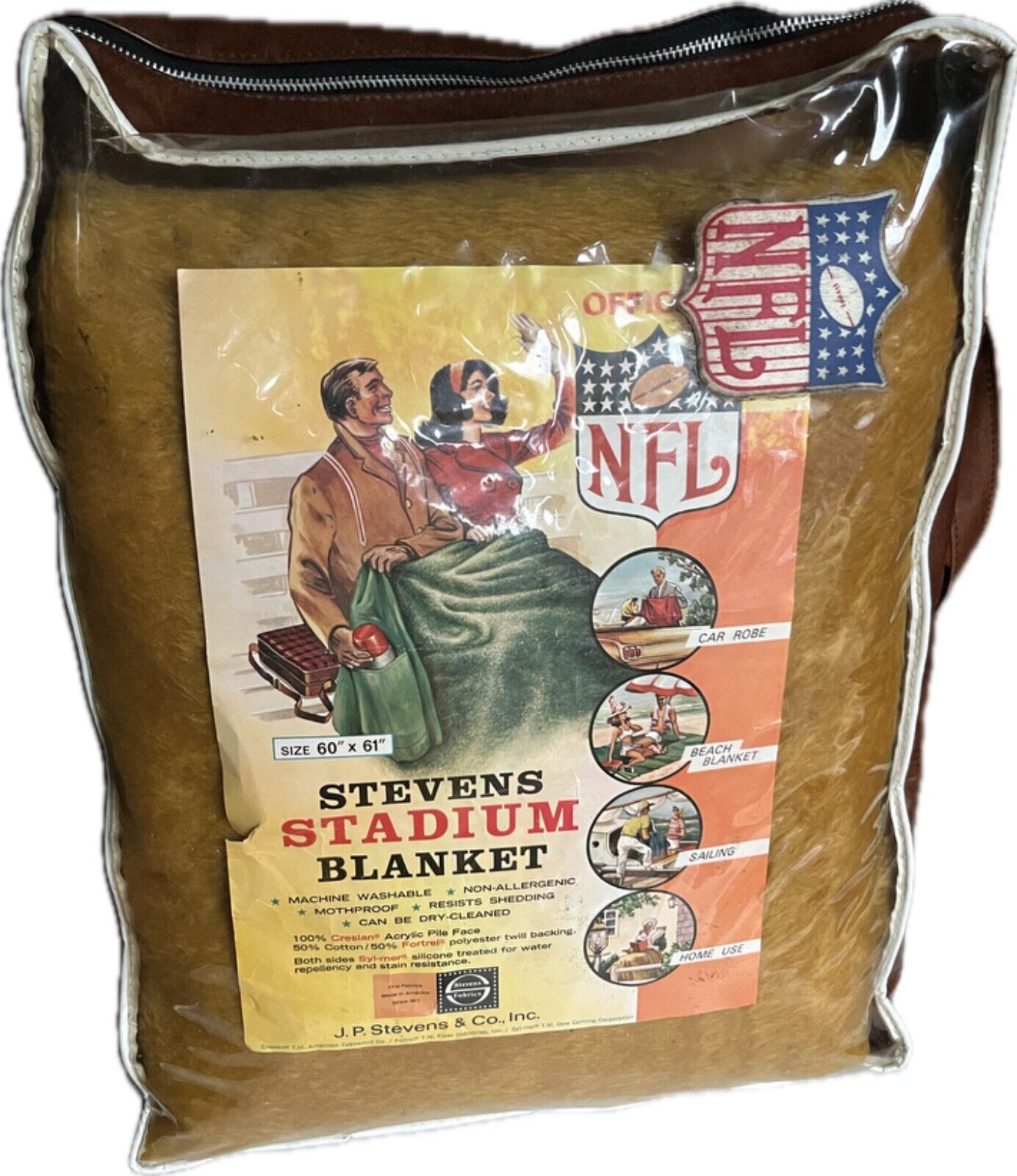 Vintage Steven's Official NFL Stadium Blanket